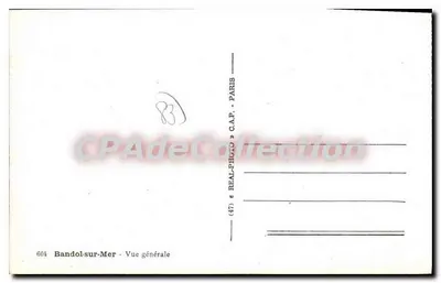 Bandol-sur-Mer — Vista general — REAL-PHOTO C.A.P. PARIS — Reverso
