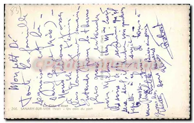 सानरी-सर-मर — बंदरगाह का एक कोना — एडिशन एम. बांडोल, संख्या 266 — पीछे