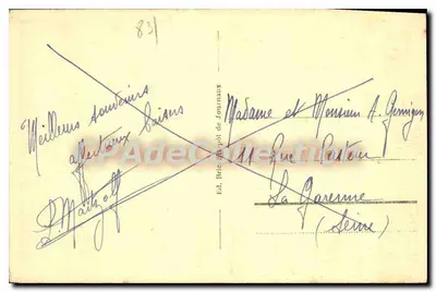 Sanary-sur-Mer - Port-Issol — widok portu i skał — wydawca Hébert, n° 22 — Rewers