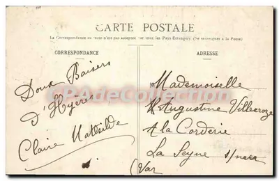 Hyères - Grandes Hoteles d'Albion y de Costebelle — Perfumería Chamboulier, Hyères — Reverso
