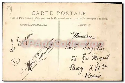 Draguignan — Kasarmo Abel-Douai — Fototyp E. Lacour — Marsylia — Rewers