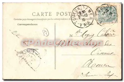 Toulon - Kariatydy Puget — Wydawnictwo Galeries Modernes, Toulon — Rewers