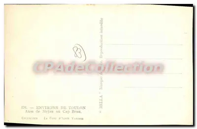 Anse de Méjan na Cap Brun — Okolice Toulon — Rella — Rewers