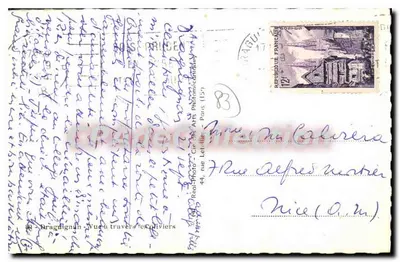 Braguignan — Widok przez oliwki — Cie des Arts Photographiques, Paryż (15) — Rewers