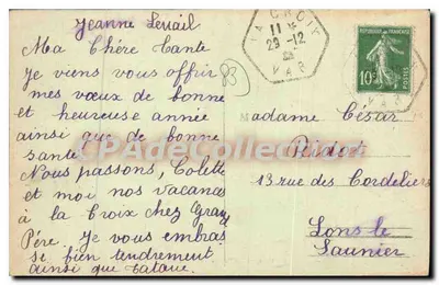 A Cruz (Var) — As Terrasses do Grand Hôtel — Editor: Caillois & Cie, n° 348 — Verso