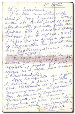 Isla de Porquerolles — Vista general — Editor: Albin Michel, n° 1 — Reverso