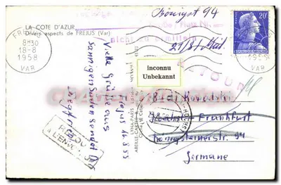 Fréjus — Divers aspects — LYNÁ-Paris Éditeur — Verso