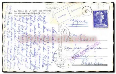 Sainte-Maxime-sur-Mer — Vista panorámica — Éditions de France, n°5153 — Reverso