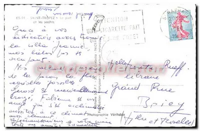 Saint-Tropez — Il porto e i yacht — Edizioni S.P.T. - 35, bd Curubia - Nice — Verso