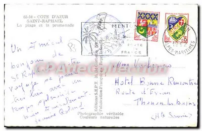 Saint-Raphaël — plaża i promenada — Wydawnictwo S.E.P.T. — Rewers