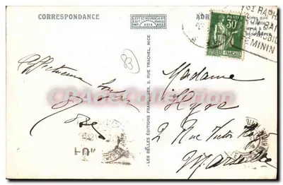 A Corniche d'Or – Anthéor — ADIA, n° 2110 — Verso
