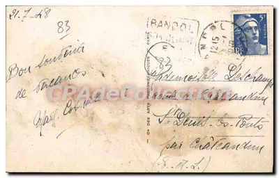 Bandol — Vista geral e o Porto — BEF.11.502 — Verso