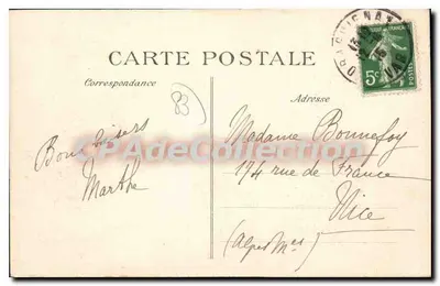 Pierre de la Fée em Draguignan — dolmen na Provência — editor E.D. n°856 — Verso