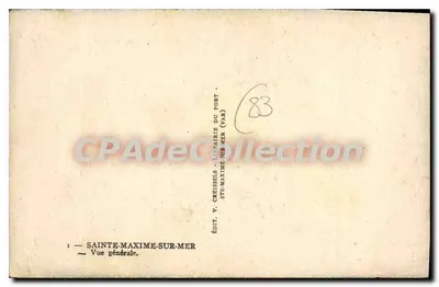 Sainte-Maxime-sur-Mer — Vista geral — Ed. V. Creissels — Verso