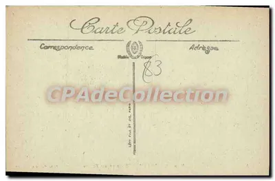 Widok Saint-Tropez z Pilon — La Côte d'Azur — Mille Barrois, wydawca, nr 36 — Rewers