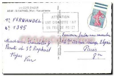 Saint-Raphaël — Widok z powietrza — Wydawnictwo 'MAI' - 116e Côte d'Azur — Rewers