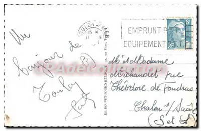 Toulon — Widok na Zatokę — Wyd. Bouvet-Sourd-Bernold, nr 203 — Rewers