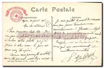 Le Mont-des-Oiseaux (près Hyères) — Szpital Wojskowy Towarzystwa Pomocy Rannym Wojskowym — n°26 — Rewers