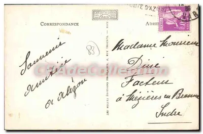 Hyères-les-Palmiers — O Hotel de Ville — editor Adia, n° 12700 — Verso