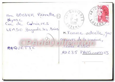 La Garde — Peixes felizes — CPAdeCollection — Verso