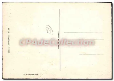 Vista de Saint-Tropez — pintura — M. Vivier — Verso