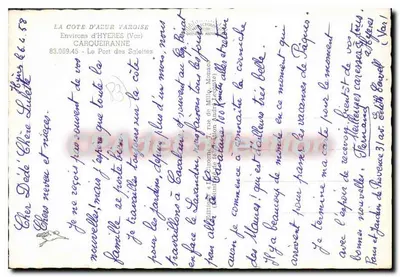 Porto das Salettes — A Cegonha — editor La Cigogne, n° T.625 — Verso