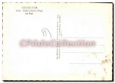 Port-Cros — Het Fort — De Gouden Eilanden, 4158 — Achterkant