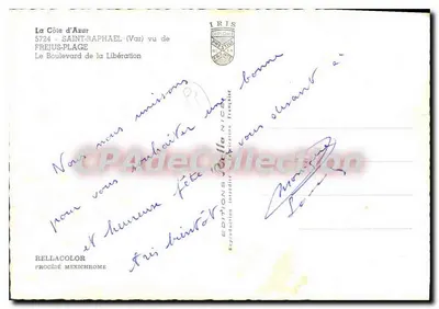 Saint-Raphaël (Var) — widok ulicy Boulevard de la Libération — Wydawnictwo Rella — Rewers