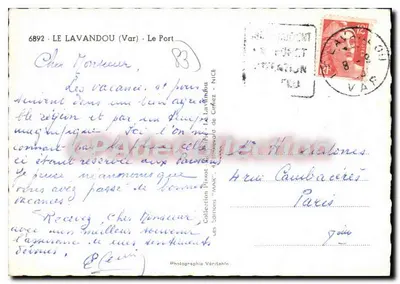 Le Lavandou (Var) — Port — Fotografia Véritah'n — Rewers