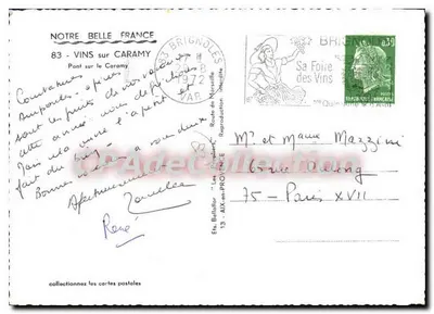 Pont sur le Caramy — Brignoles — Wydawnictwo Bellof — n°13 — Rewers