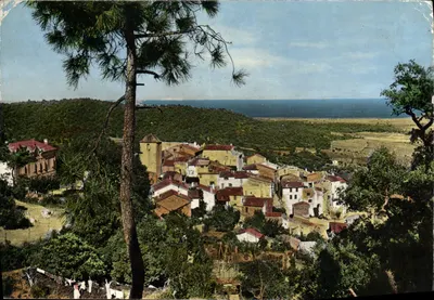 Ramatuelle (Var) — Vista geral — A planície e o mar — Coleção Ricard