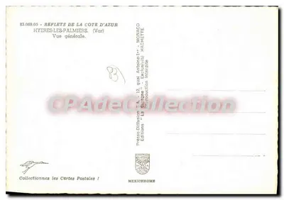 Hyères-les-Palmiers — Vista geral — Edições Hachette — Verso