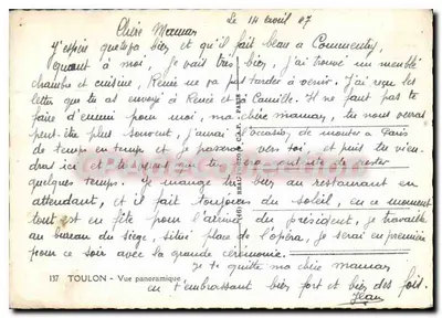 Toulon — Widok panoramiczny — wydawca HEAL-PHOTO C.A.P. nr 137 — Rewers