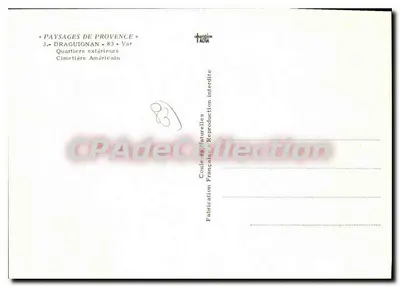 Draguignan – zewnętrzne dzielnice – Amerykański Cmentarz – TACIA — Rewers