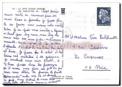 Les Sablettes — praia animada e paisagens costeiras — Editions GAI-SOLEIL — Verso