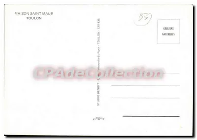 Dom św. Maur — Toulon — Studio Benoit — Rewers