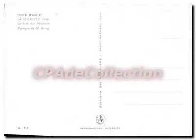Saint-Tropez — Port Rybacki — Wydawnictwo Trogliliers, nr A.110 — Rewers