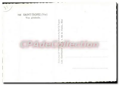 Saint-Tropez (Var) — Algemene uitzicht — Uitgaven LEOMAR, Nice — Achterkant