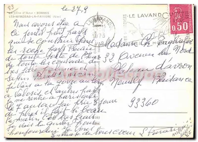 Bormes-les-Mimosas — La Favière — editor La Favière — Verso