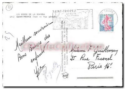 Saint-Tropez - Algemene uitzicht — Maatschappij Éditions de France, n° 83 — Achterkant