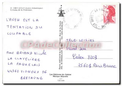 Jezioro Fabryki — Orvault (Loire-Atlantique) — Wydawnictwo Gabier — Rewers