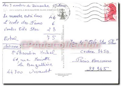 Orvault - La Bugallière — widok panoramiczny — Wydawnictwo Gabier — Rewers