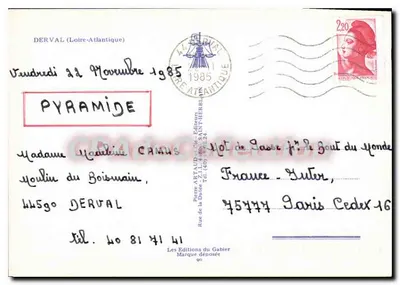 Dervval — Local Turístico — Les Éditions du Gabier, n° 40 — Verso