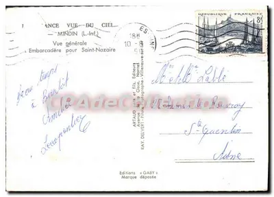 Embarcadouro em Saint-Nazaire — Mindin Loire Inf. — Éditions Gaby — Verso