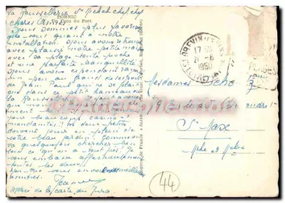 Porto de Pornic — Um Canto do Porto (Savoie) — editor não visível — Verso