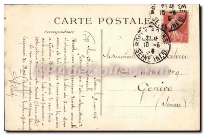 Environs de ROUEN - MOULINEAUX — Château de Robert le Diable — Verso