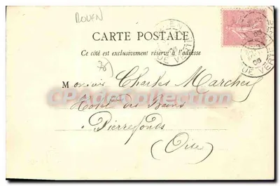 Katedra w Rouen — Katedra Kardynałów — A. Goulory, A18 — Rewers