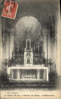 Interior da Igreja - O Altar-Mor — Edut, Chauvet — 8-Caillly (S.-Inf.)