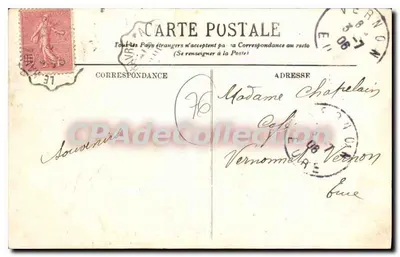 Yvetot — Vista geral. — Lunmuet, Sceaux, 1904 — Yvetot. — Verso