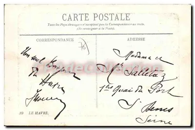 Le Havre — O Boulevard Marítimo e a Nouvelle Fétée — Editor LL — Verso